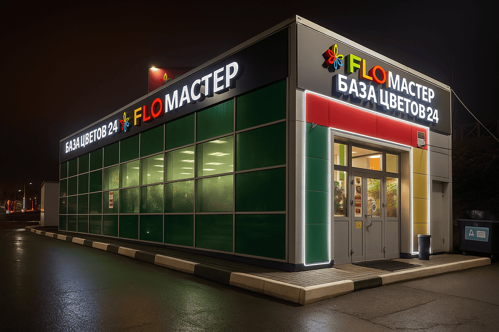 Проект: Изготовление вывески для базы цветов "FLOМАСТЕР"